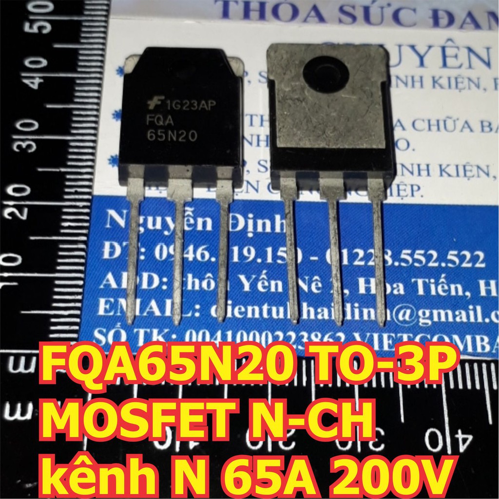 FQA65N20 65N20 FSC TO-3P MOSFET N-CH kênh N 65A 200V kde6287