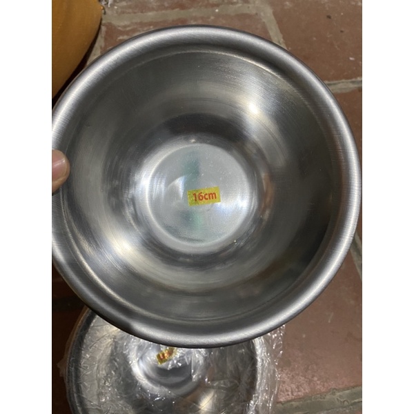 Bát inox bền đẹp size 16cm, 18cm