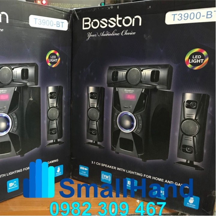 Loa 3.1 Bosston T3900 – Bluetooth –  Led RGB – Chính Hãng – Tích hợp USB, Thẻ nhớ, FM công suất 60W – Bảo Hành 12 tháng