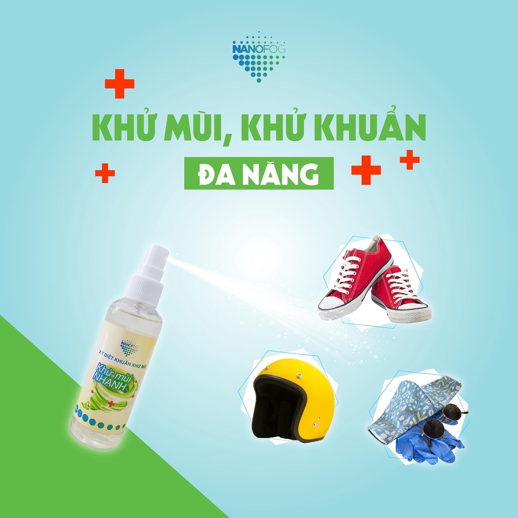 Chai xịt diệt khuẩn khử mùi nhanh NANOFOG / Dung dịch rửa tay sát khuẩn/ Nước khử khuẩn/ Xịt rửa tay khô/ Khử mùi nhanh | BigBuy360 - bigbuy360.vn