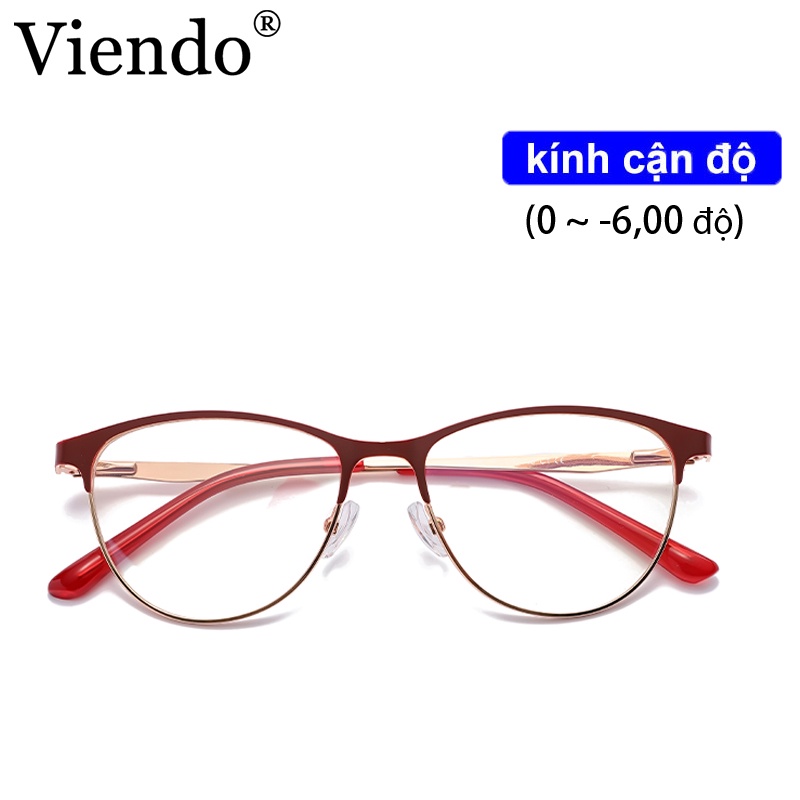 Kính cận VIENDO đổi màu chống ánh sáng xanh cho nam nữ (có cắt kính cận theo yêu cầu)