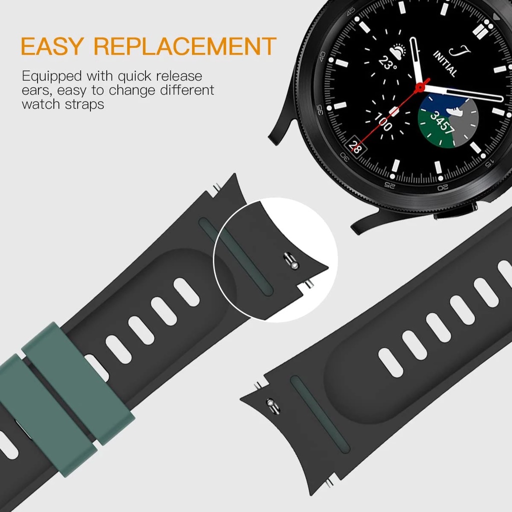 Dây Silicone Thay Thế Cho ĐồNg Hồ Samsung Galaxy Watch 4 5 Pro 40mm 44mm 45mm Classic 42mm 46mm
