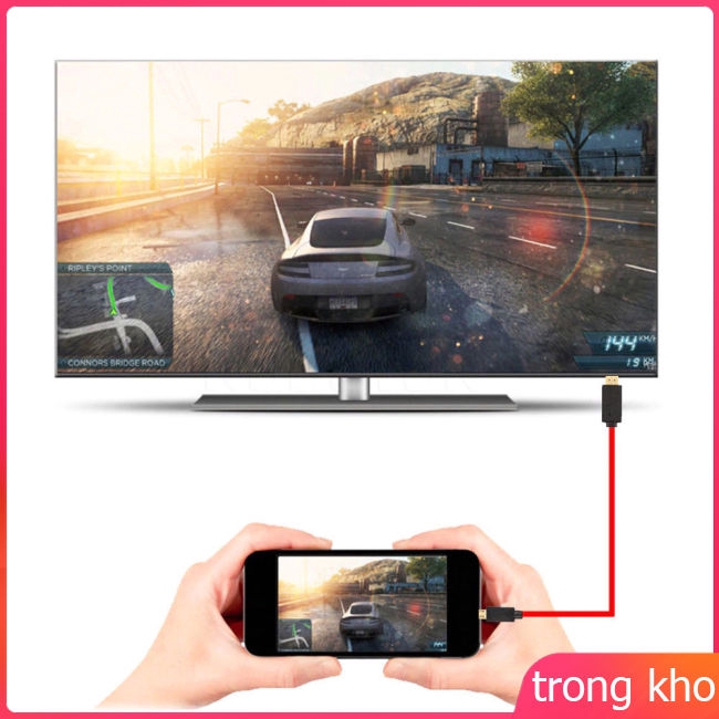 Cáp Chuyển Đổi Micro Usb Sang Hdmi 1080p Hd Tv Cho Điện Thoại Android Samsung