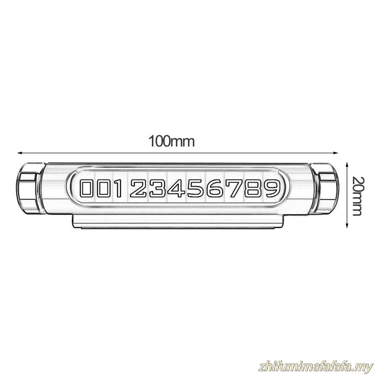 Bảng Ghi Số Điện Thoại Dạ Quang Sáng Tạo Cho Đậu Xe Tạm Thời