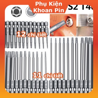 Bộ mũi lục giác hoa thị cho khoan dài 50mm 75mm 100mm 150mm (P084)
