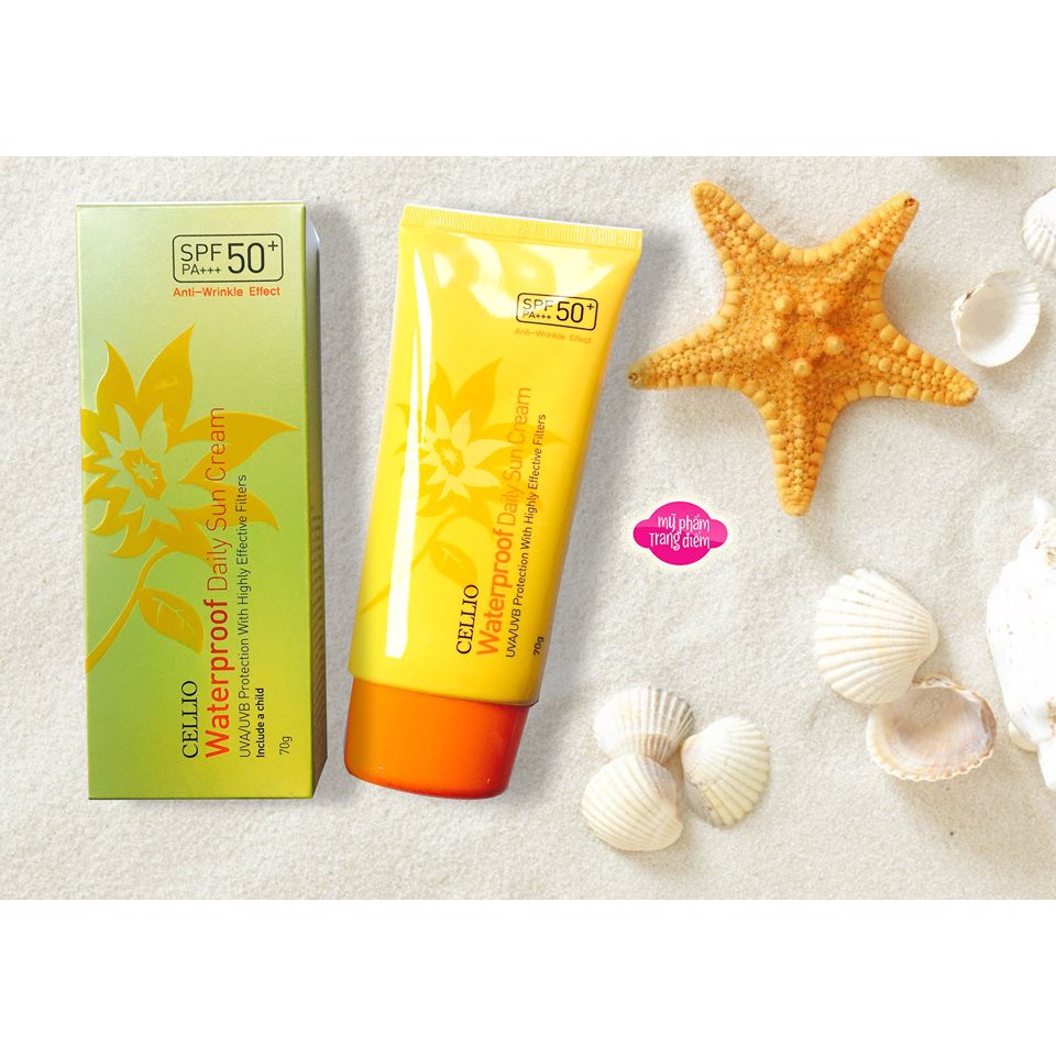 Kem chống nắng CELLIO Waterproof daily sun cream