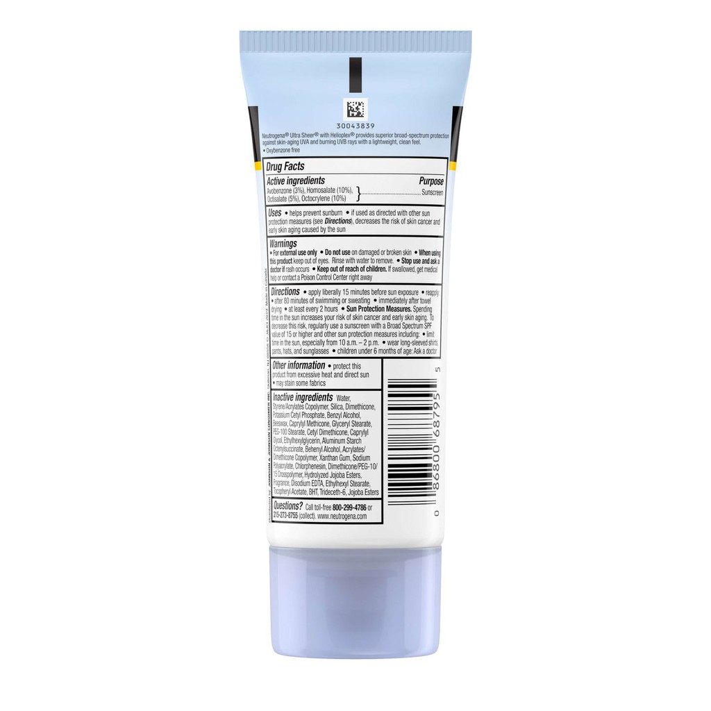 Kem chống nắng Neutrogena Ultra Sheer Dry Touch SPF 45 (88ml) của Mỹ