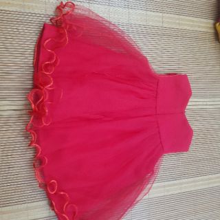 Váy dạ thu đông màu đỏ