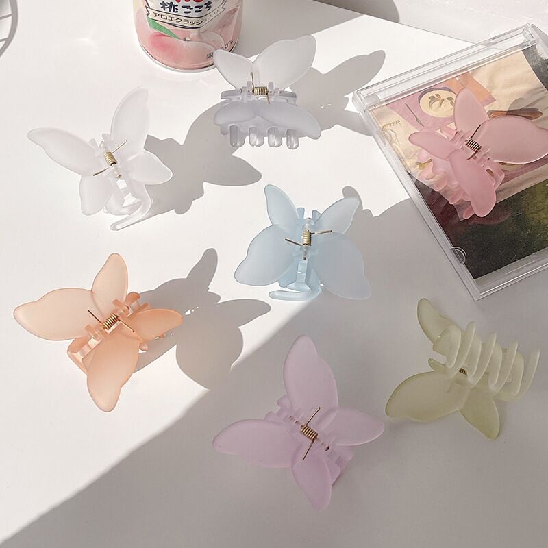 Kẹp Tóc Hình Bướm Trong Suốt Cho Nữ