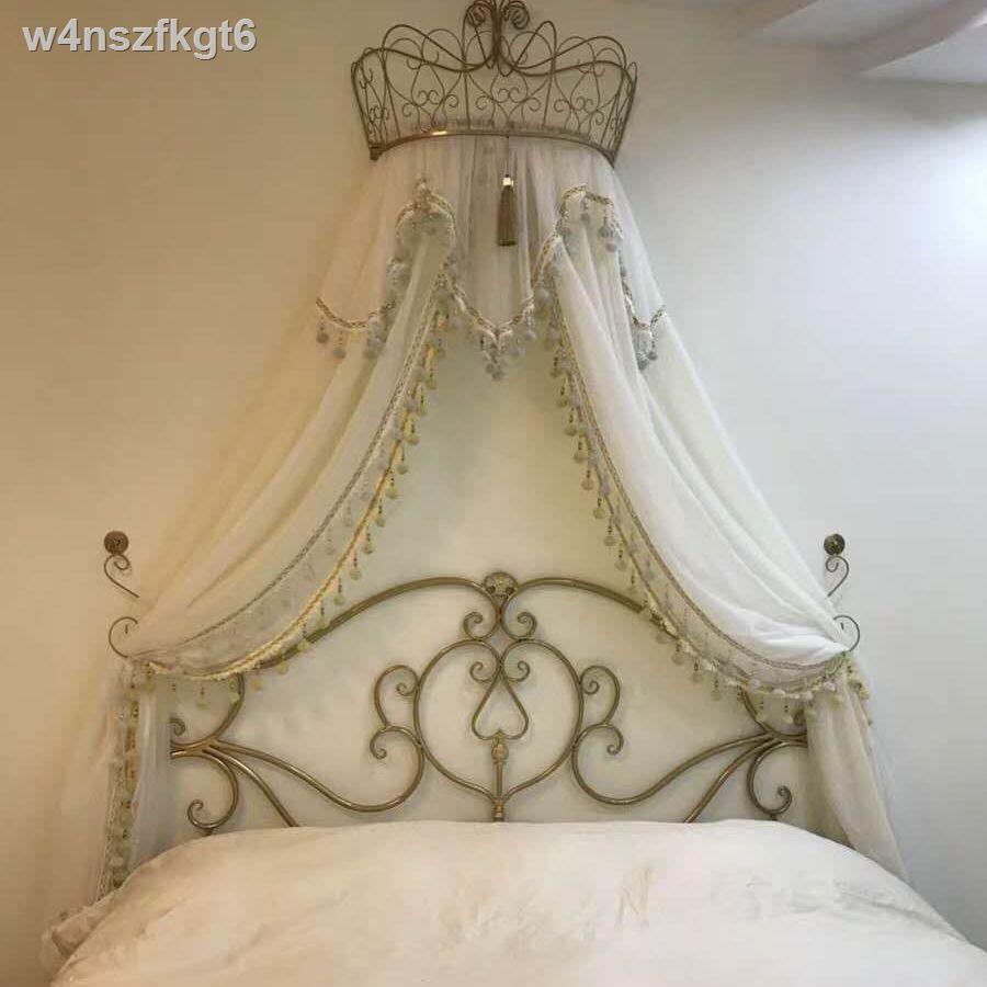 Ga✲✘⊕rèm ngủ, giường, trang trí đầu trái tim nữ tính, công chúa, làn sóng phong cách Châu Âu, cung điện, bón