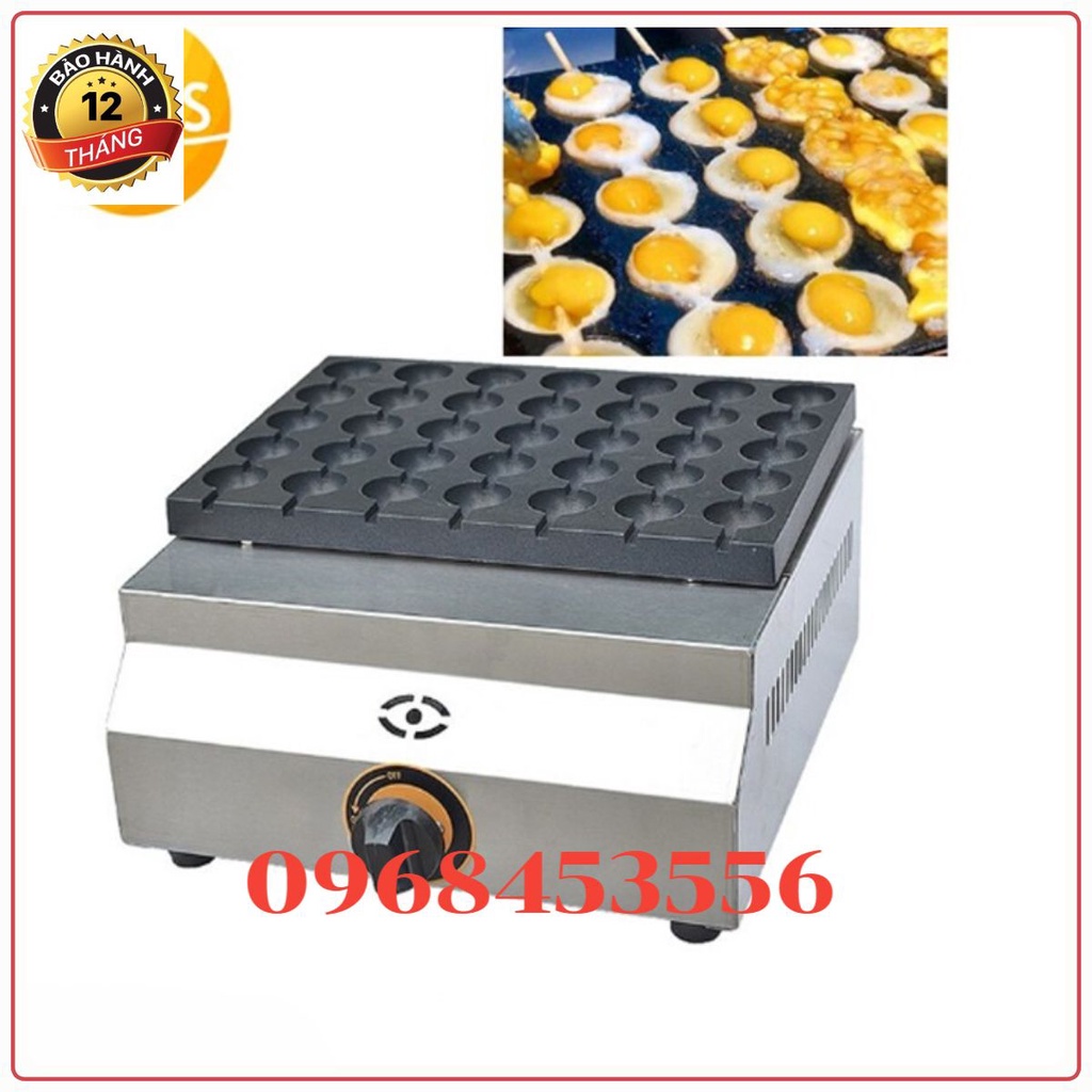 Máy nướng trứng cút dùng gas công nghiệp 35 lỗ