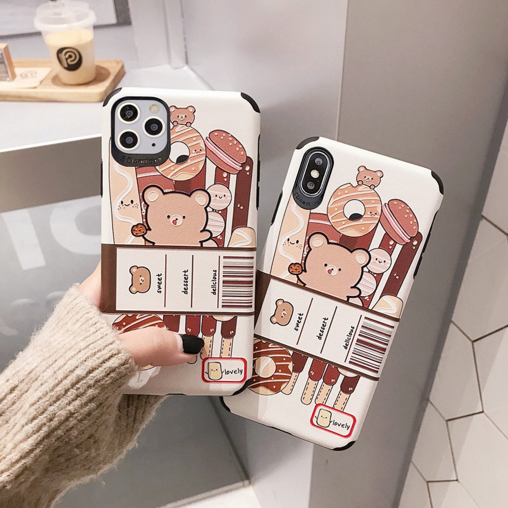 [ SAMSUNG ] Ốp Lưng Da IMD Candy Bear - | BigBuy360 - bigbuy360.vn