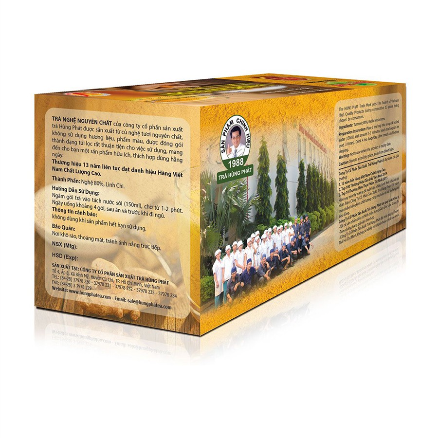 Trà Nghệ Nguyên Chất (túi lọc) - Pure Turmeric Tea | BigBuy360 - bigbuy360.vn