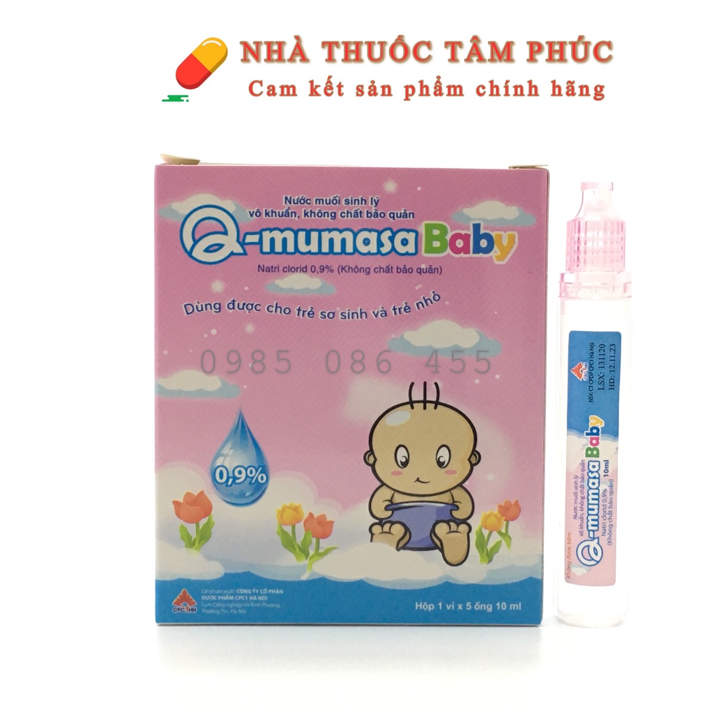 Nước muối sinh lý vô khuẩn Q-mumasa baby cho trẻ sơ sinh và trẻ nhỏ