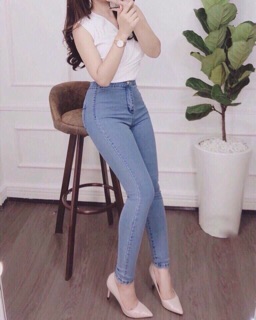 Quần jean nữ lưng cao siêu hot