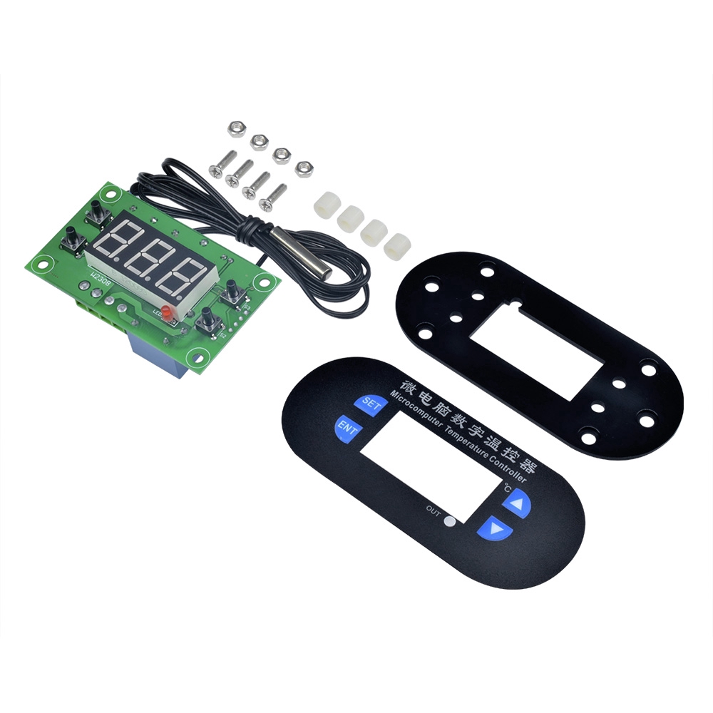 Đồng hồ công tắc điều khiển nhiệt độ PCBFUN W1308 kỹ thuật số 12V báo động cảm biến với đầu dò