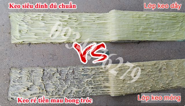 Cuộn keo siêu dính chống thấm cao cấp và chịu nhiệt chuyên dán bạt HDPE, tấm lót ao hồ nặng > 1kg