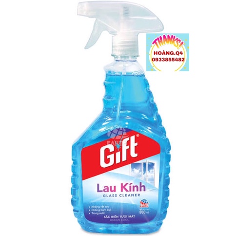 ⚡Nước lau kính Gift hương biển 800ml cam kết chính hãng⚡