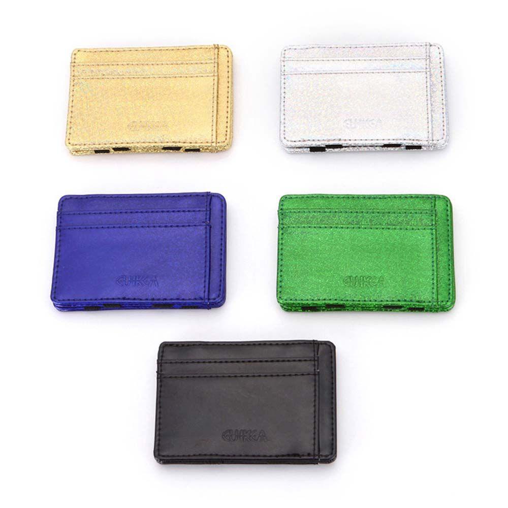 Ví Da PU Mini Đính Sequin Lấp Lánh Unisex