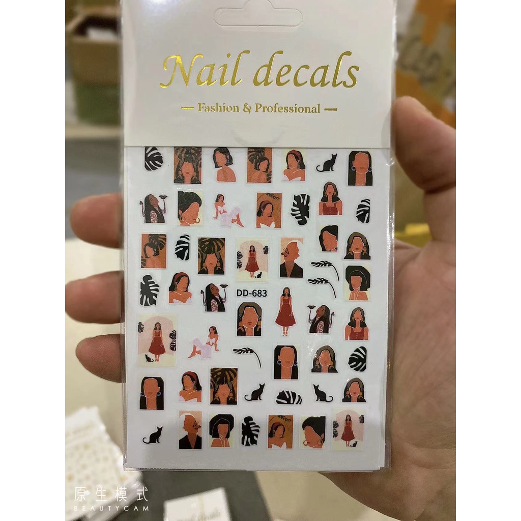 Sticker trang trí nail dd683