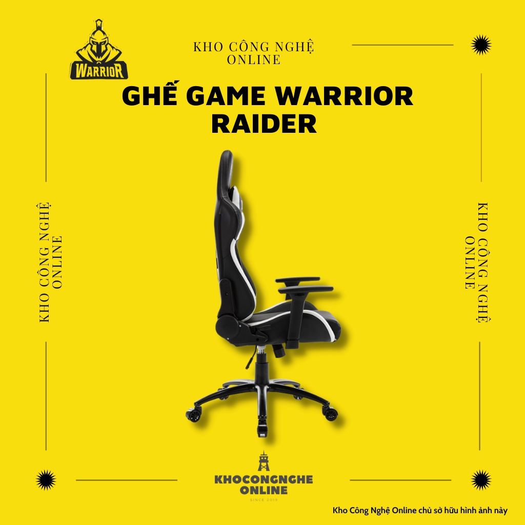 Ghế game Warrior Raider Series WGC206 – Black/White