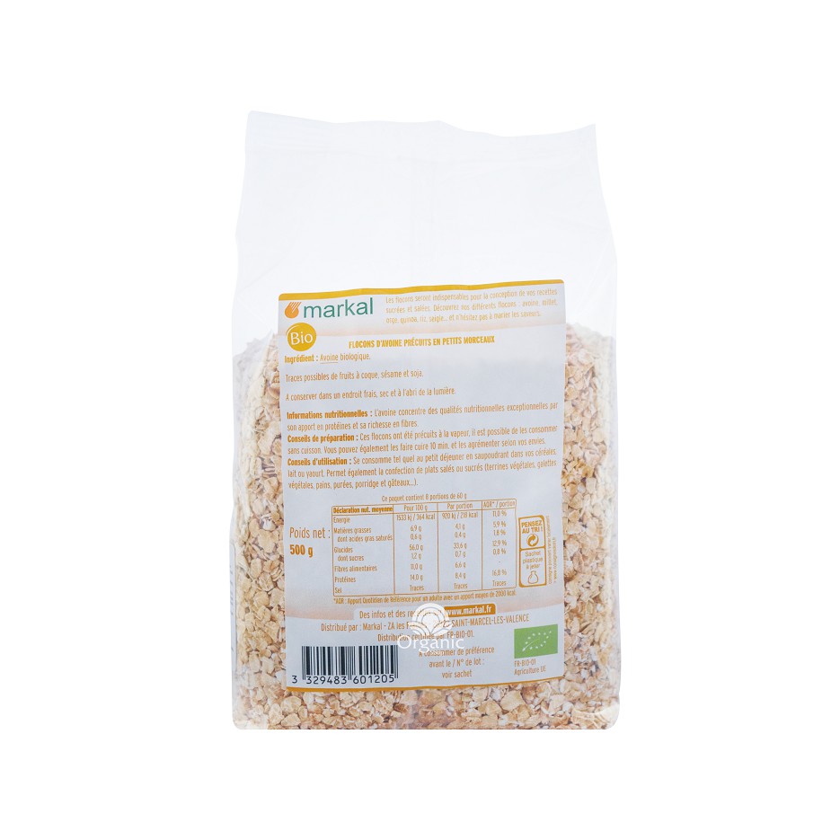 Yến mạch cán dẹp hữu cơ 500g Sottolestelle