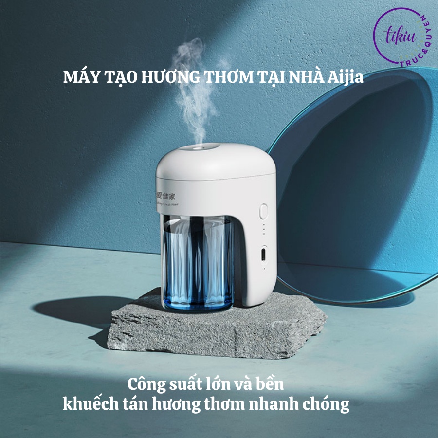 Máy Khuếch Tán Tinh Dầu Tự Động Pin Sạc AI JIA TIKIU Nước Hoa Dạng Loãng Dung Tích Khủng 100ML Mùi Hương Sang Trọng