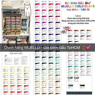 [MIJELLO p.2] Màu nước dạng tube 15ml - Mijello Gold Bảng màu 126 màu chất lượng hoạ sĩ 🐻🌸🌸
