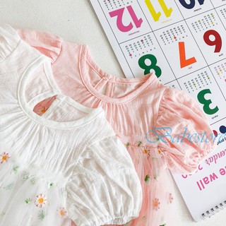 Body đầm voan hoa thêu