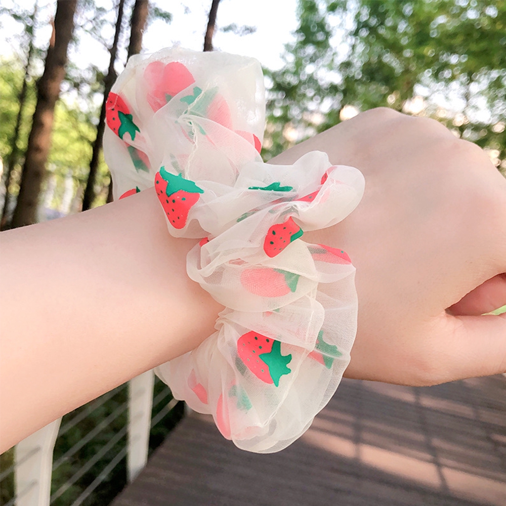 Thun Cột Tóc Hình Quả Dâu