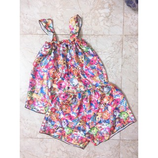 Đồ ngủ satin cánh tiên ་