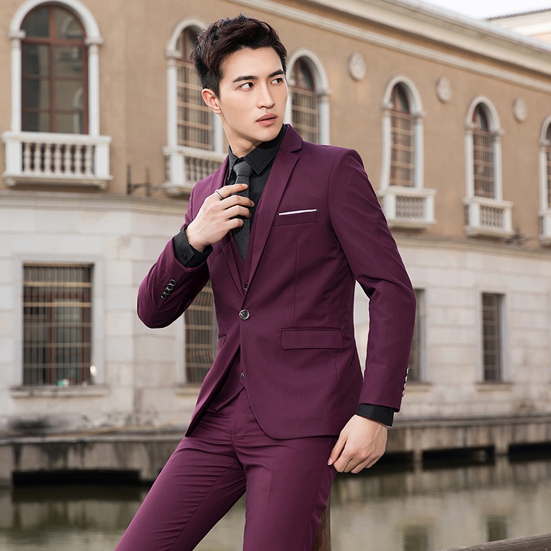 Bộ vest nam, suit nam cao cấp màu đen - nhiều màu - chất vải co giãn nhẹ - đủ size