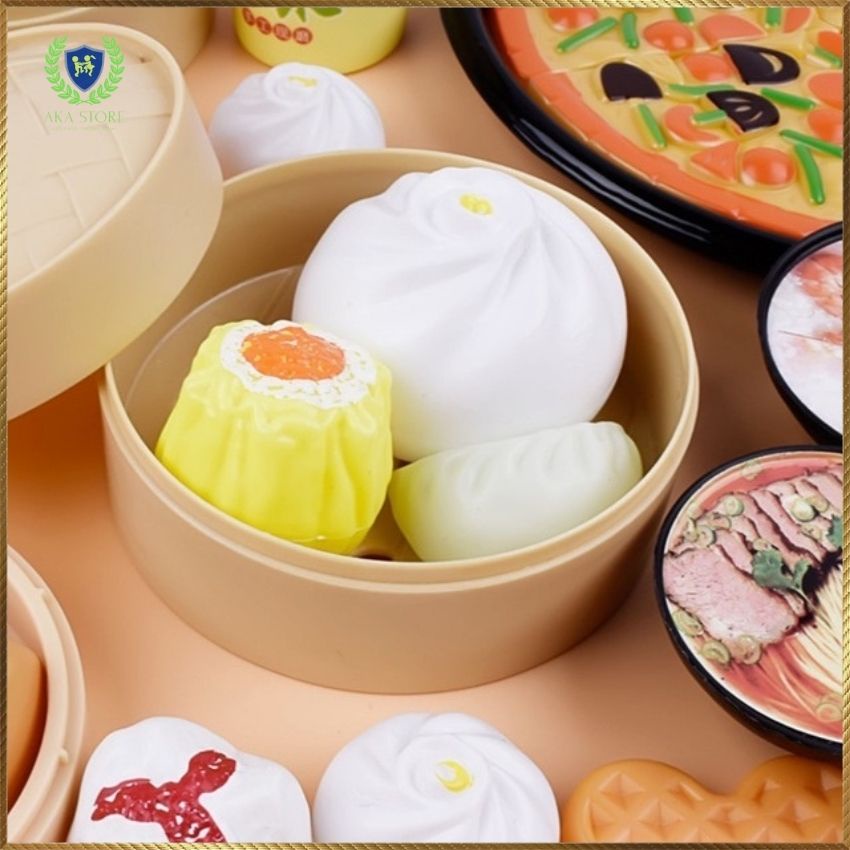 [HÀNG LOẠI TO ĐÙNG] Bộ Đồ Chơi Nấu Ăn, Nhà Bếp, Giải Trí Cho Bé Gái, Sét Nấu Ăn Dimsum 56 đến 88 món, AKA STORE