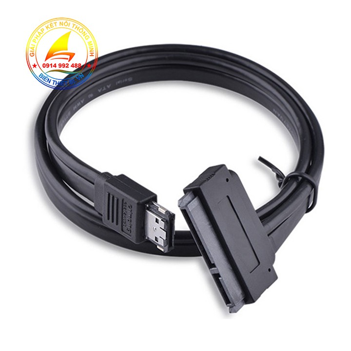 Cáp eSATA combo to SATA 2.5 HDD SSD hỗ trợ nguồn 12V Dùng cho máy tính PC, Laptop máy công nghiệp có cổng eSATA kết nối