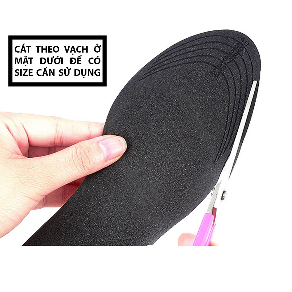 Lót giày cao gót 4D loại nguyên bàn chất liệu vải ép mút thấm hút mồ hôi và êm chân BuySale - PK55 #9