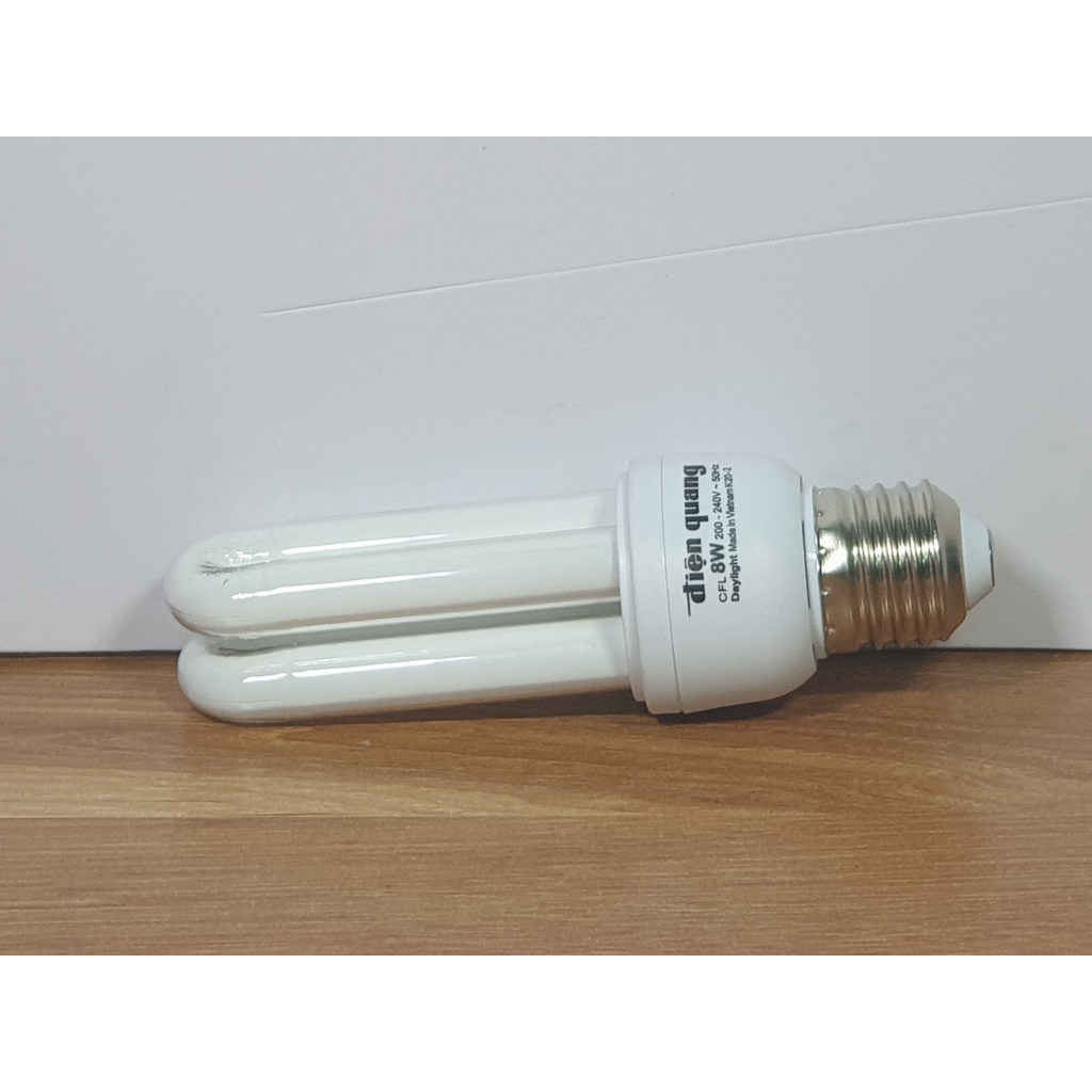 Bóng Compact Điện Quang, Philips 2U, 3U ánh sáng Trắng, đuôi E27  - Điện gia dụng Hoàng Kim