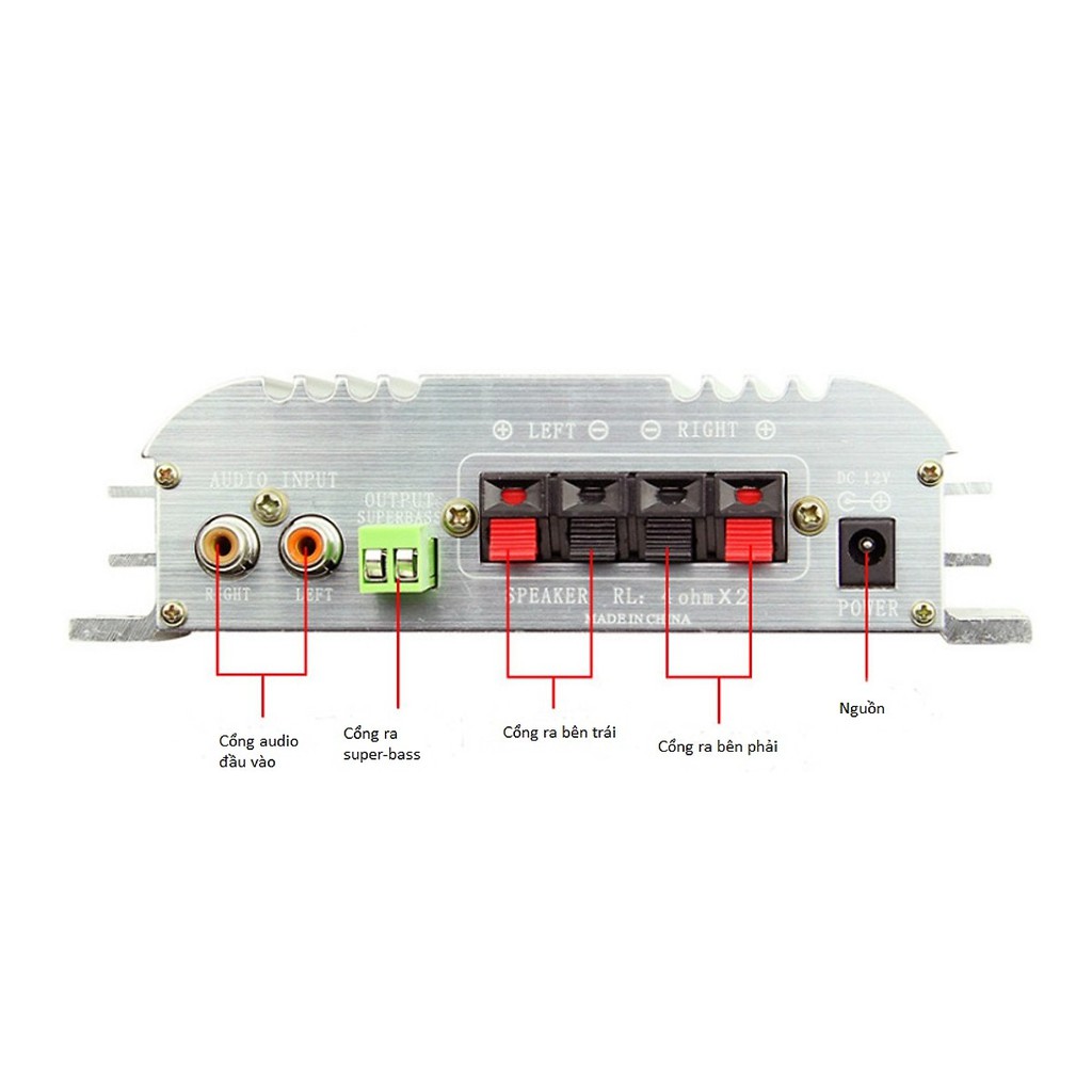 Âm Ly Mini XH 168 Amli Ô tô SUPER BASS