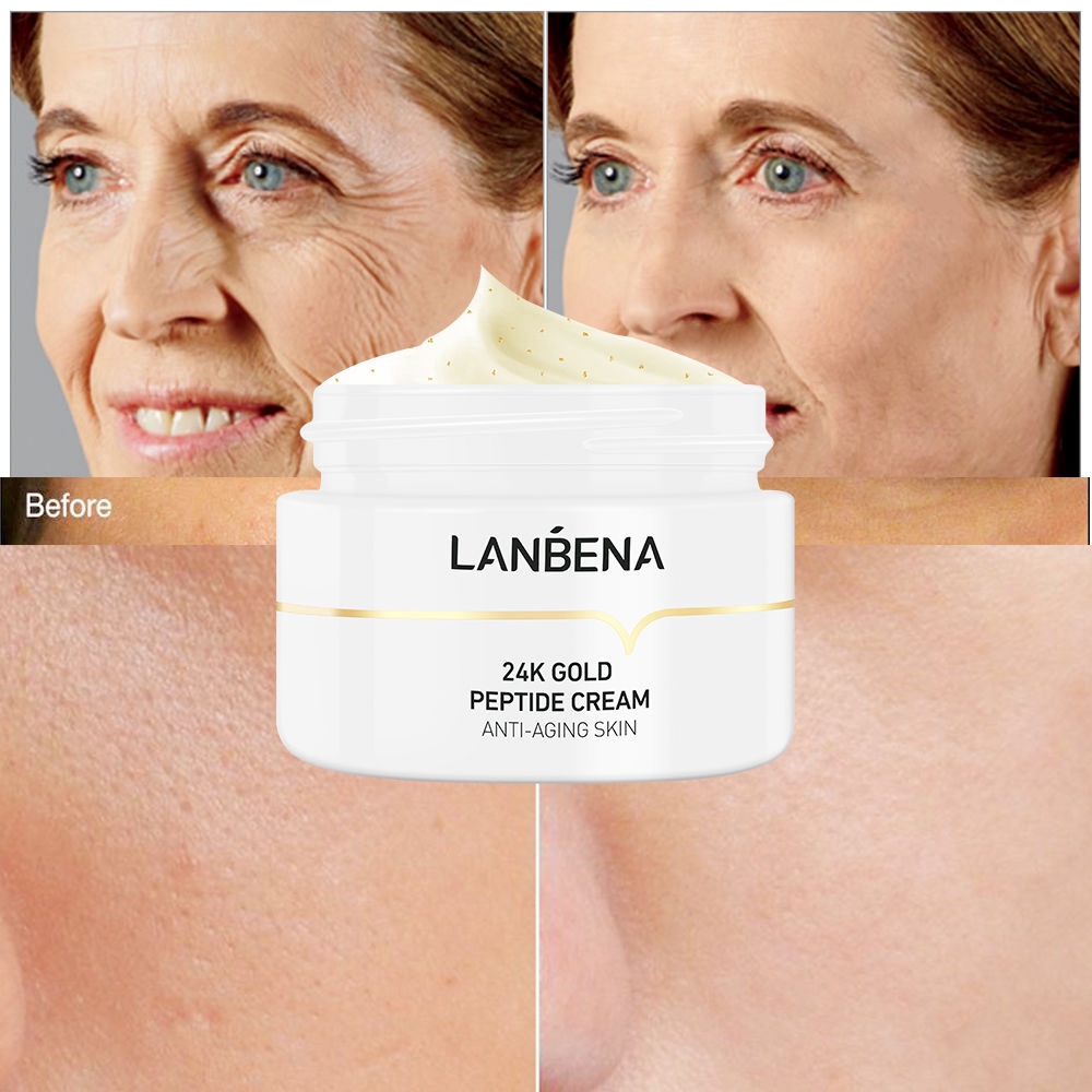 Kem dưỡng da mặt LANBENA chiết xuất vàng 24k chống lão hóa / nếp nhăn hiệu quả | BigBuy360 - bigbuy360.vn