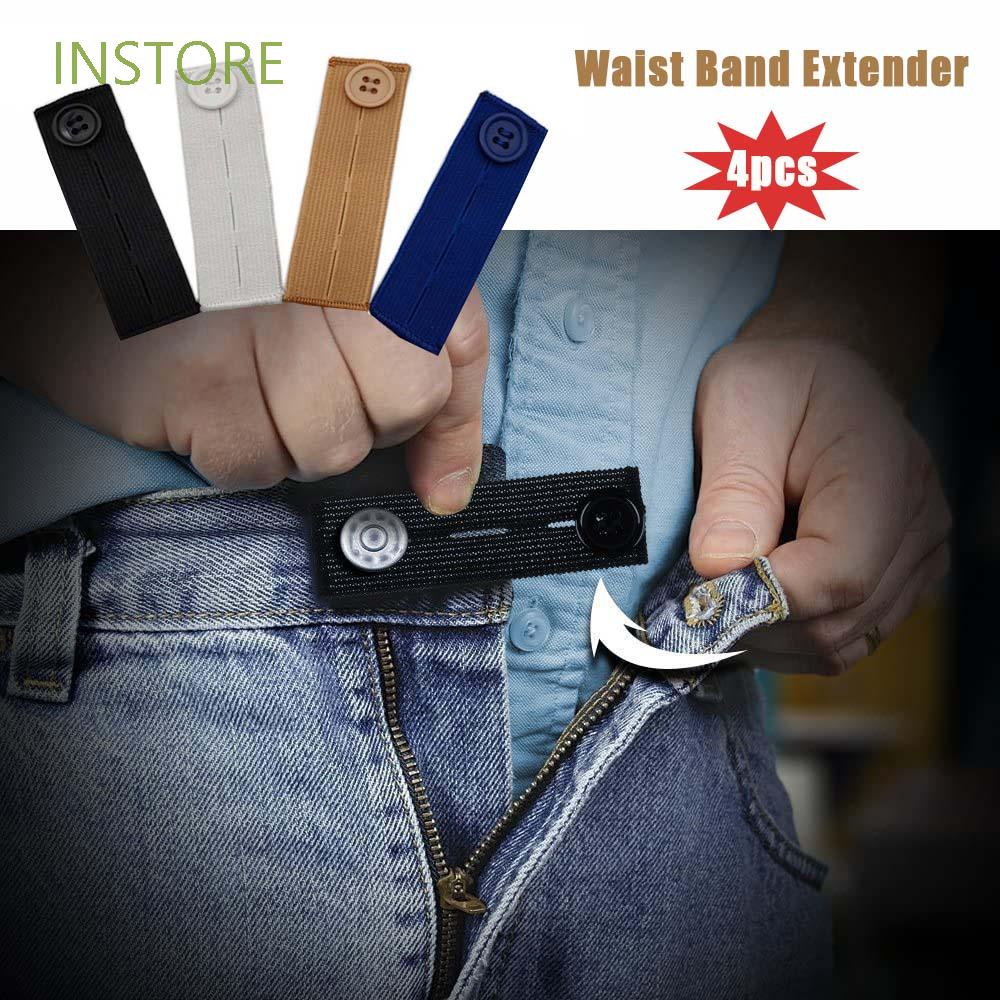 Nút nới rộng lưng quần co giãn linh hoạt có thể điều chỉnh cho unisex nhiều màu tùy chọn