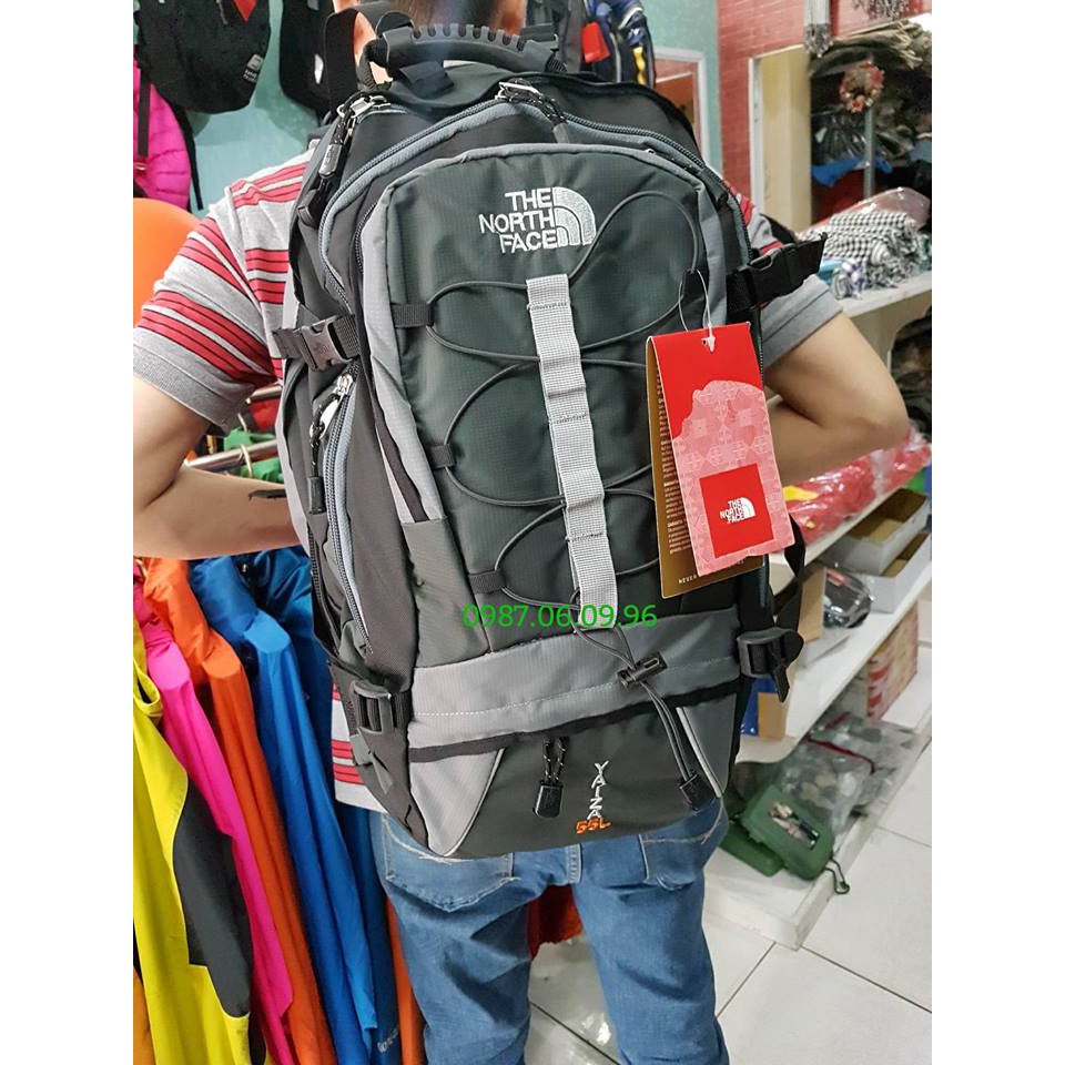 [FREESHIP]Balo Du Lịch Outdoor Thời Trang TNF_Màu Rêu Xám