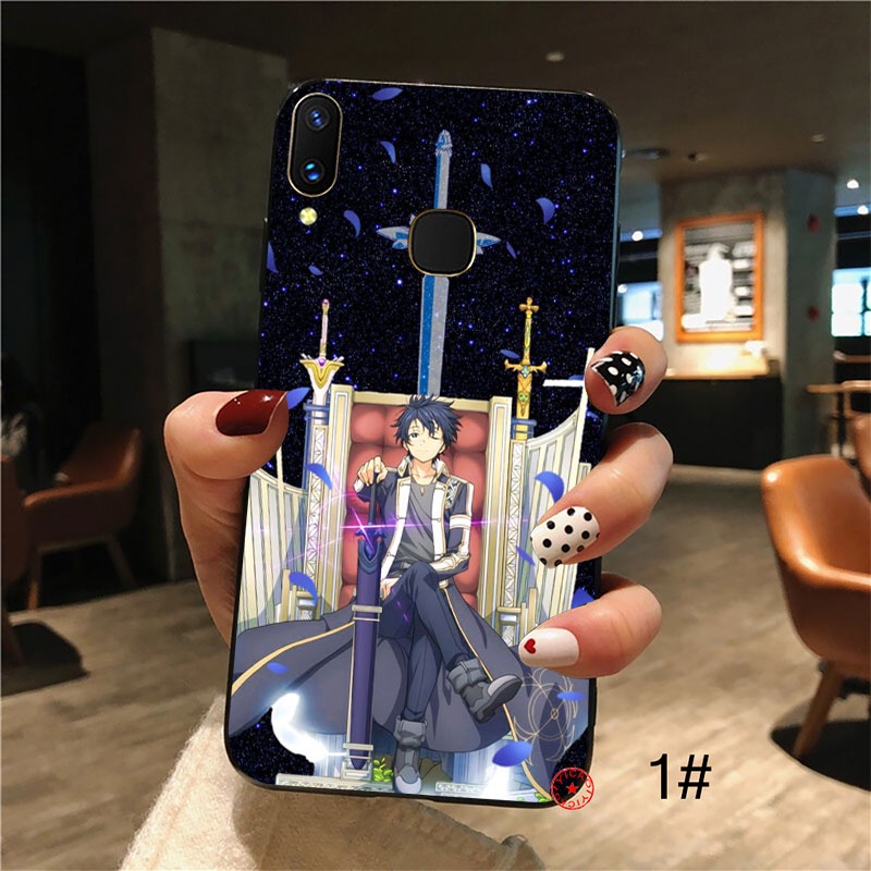 Ốp điện thoại hình Sword Art Online Kirito cho VIVO U3 Y5S Y11 Y11S Y12 Y15 Y17 Y19 Y20 Y20I Y20S Y30 Y50 Y53 V21 UOL89