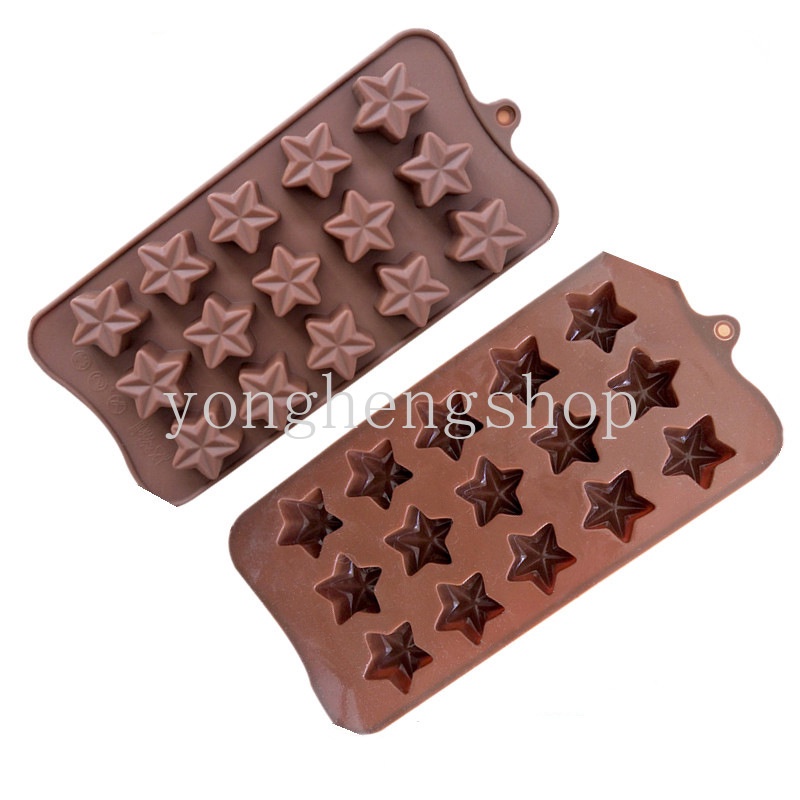 Khuôn Silicone Tạo Hình Làm Bánh Kẹo Hình Ngôi Sao 3D DIY