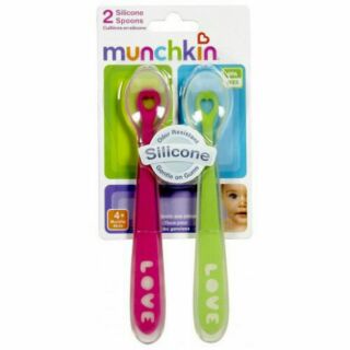 Bộ 2 thìa mềm silicone Munchkin