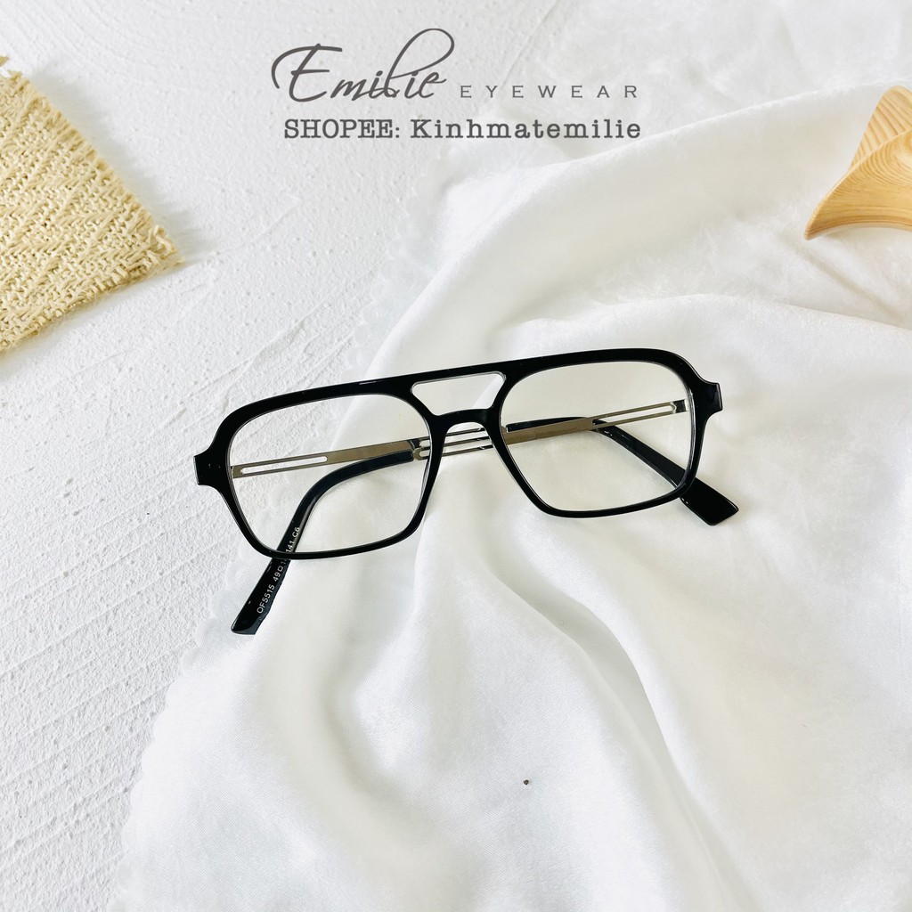 Kính mát nam nữ chất liệu nhựa kết hợp kim loại mắt chống UV400 Emilie eyewear Kings