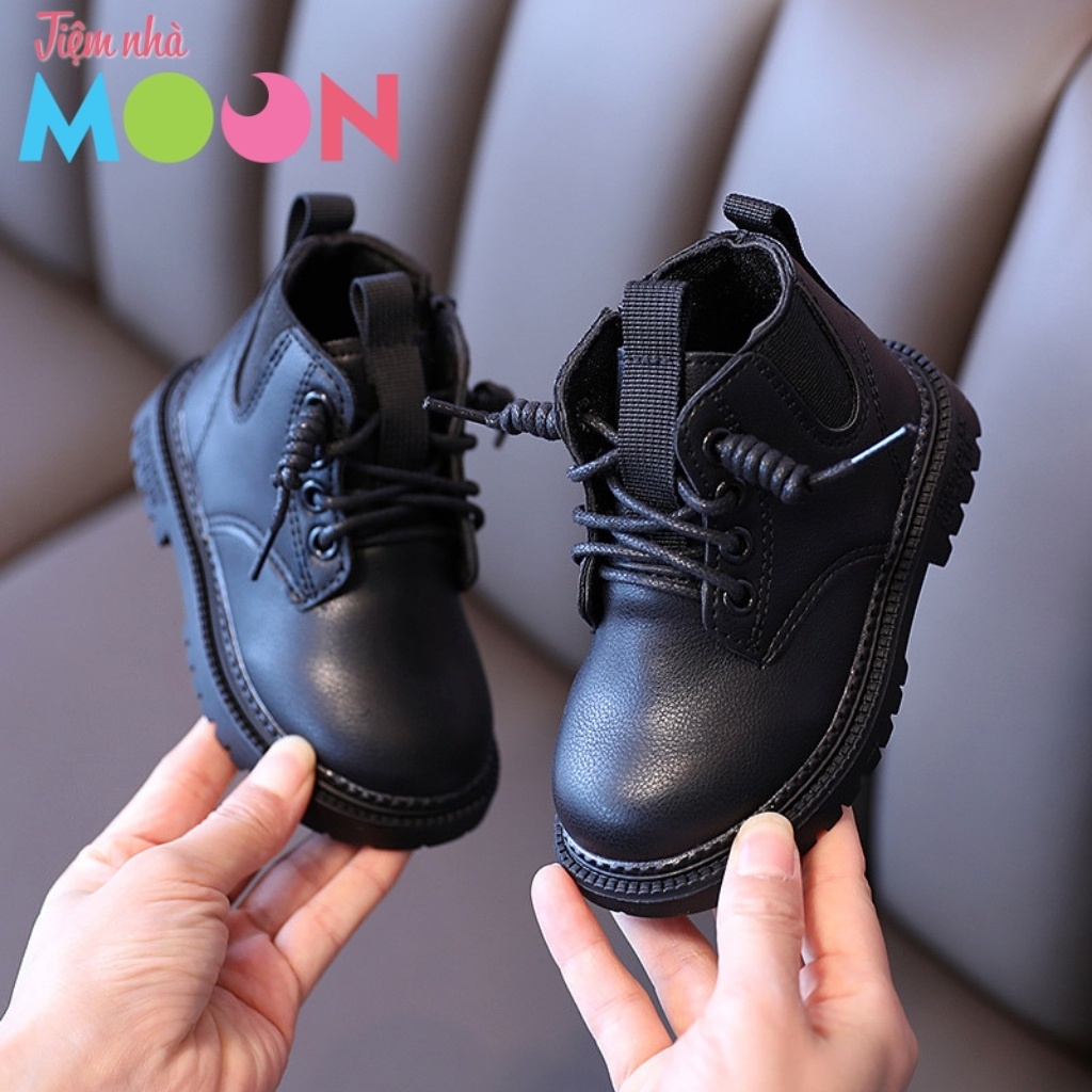 Bốt cho bé cổ cao da mềm cho bé trai bé gái