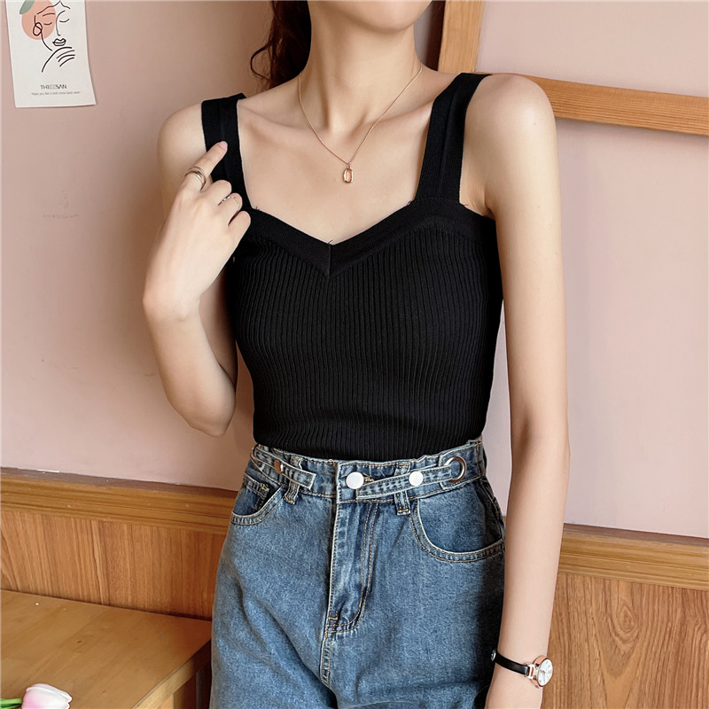 SUXI Áo Thun Croptop Màu Trơn Phong Cách Hàn Quốc Cho Nữ