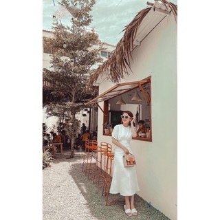 ĐẦM TRẮNG CỔ TRÒN RÚT DÂY ĐUÔI CÁ