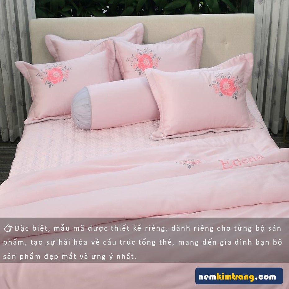 VỎ Gối Ôm Tencel Edena - CHÍNH HÃNG, CAO CẤP