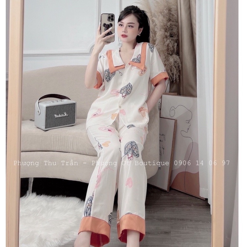 BỘ NGỦ - ĐỒ BỘ pijama tay cộc dài lụa mango loại 1