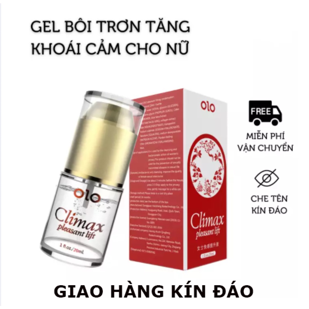 (Che Tên) Gel Bôi Trơn OLO Kéo Dài Thời Gian Cho Phái Nam Tăng Khoái Cảm Cho Phái Nữ